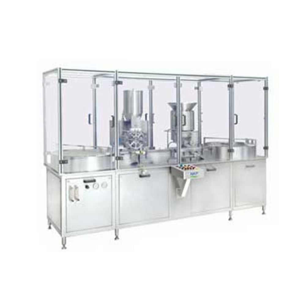 High Speed Powder Filling with Rubber Stoppering Machine
